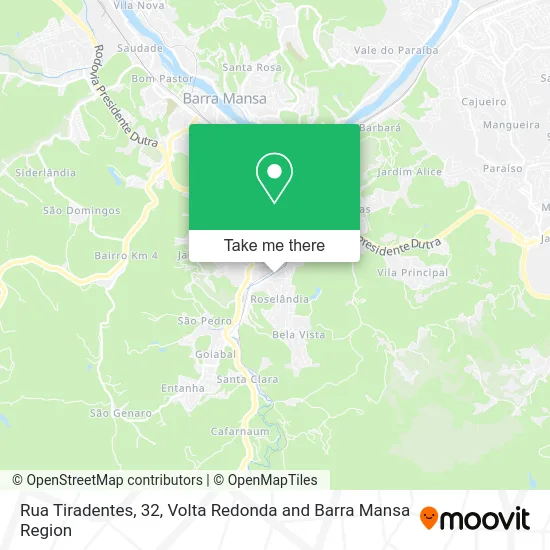 Rua Tiradentes, 32 map