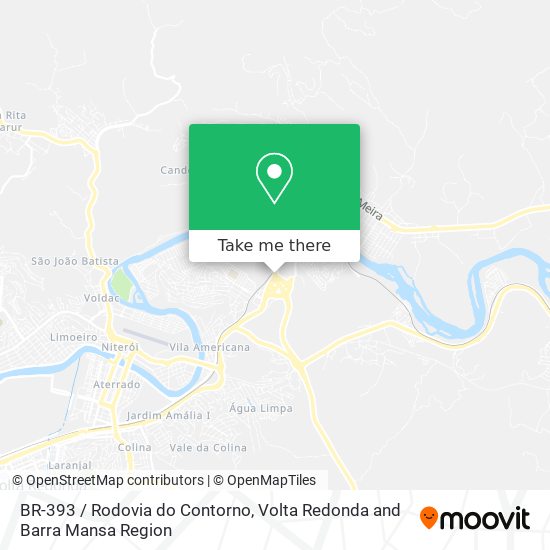 BR-393 / Rodovia do Contorno map