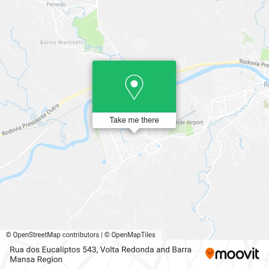 Rua dos Eucalíptos 543 map