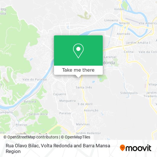 Mapa Rua Olavo Bilac