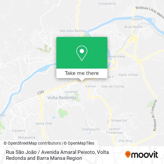 Rua São João / Avenida Amaral Peixoto map