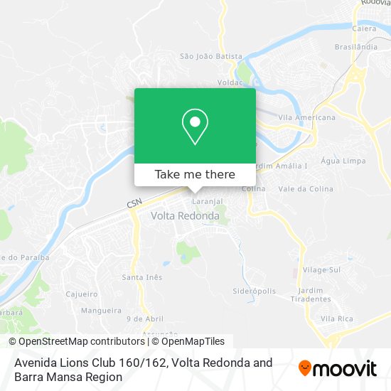 Mapa Avenida Lions Club 160/162