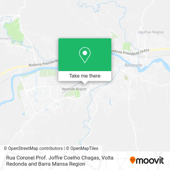 Rua Coronel Prof. Joffre Coelho Chagas map