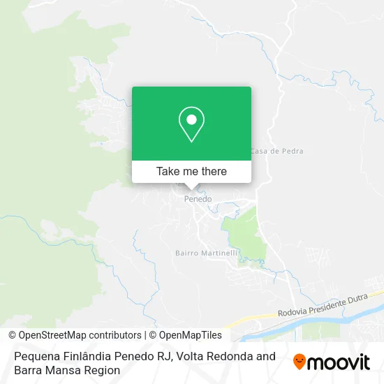 Pequena Finlândia Penedo RJ map
