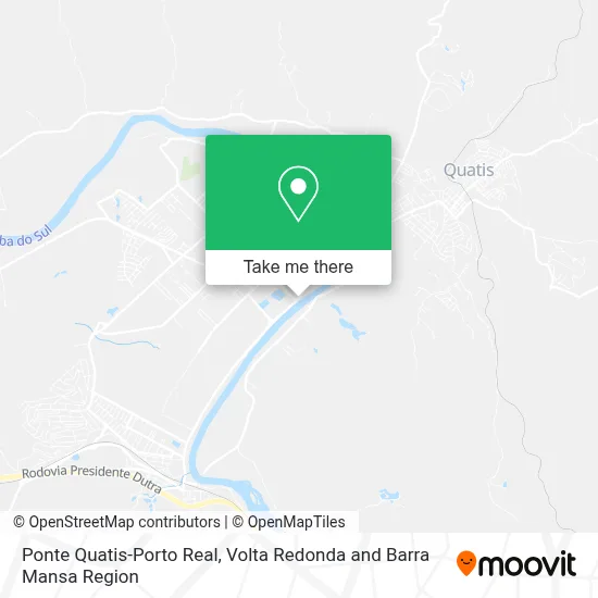 Ponte Quatis-Porto Real map