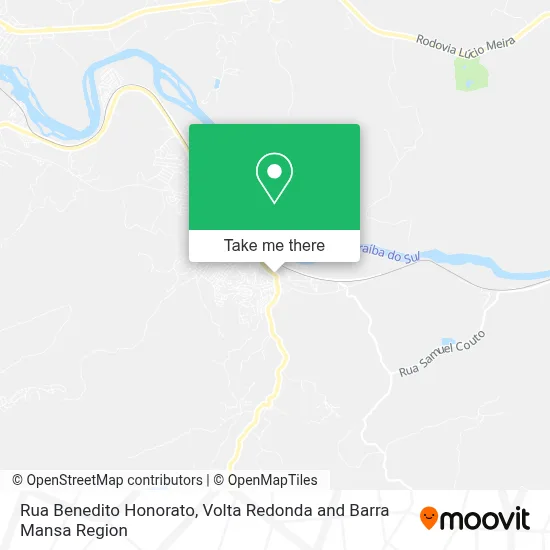 Rua Benedito Honorato map