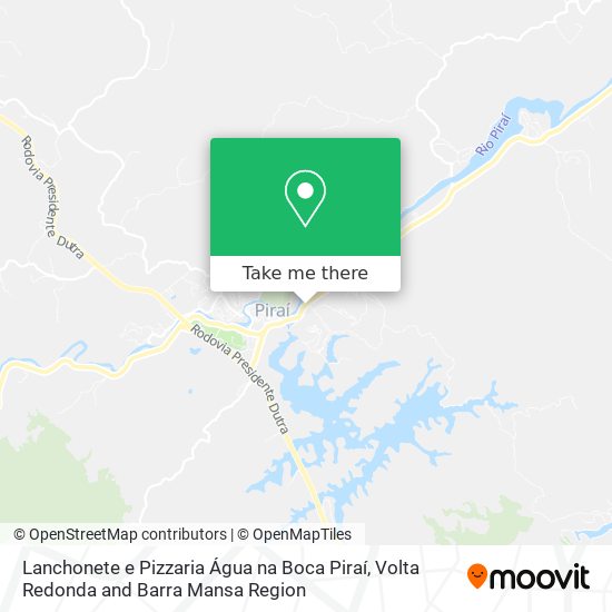 Lanchonete e Pizzaria Água na Boca Piraí map