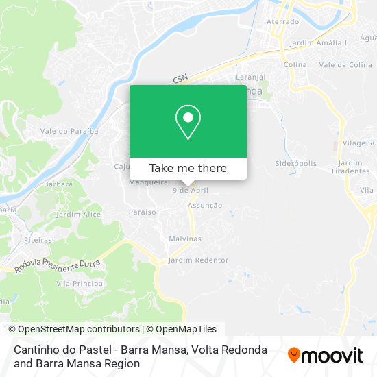 Cantinho do Pastel - Barra Mansa map