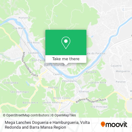 Mega Lanches Dogueria e Hamburgueria map