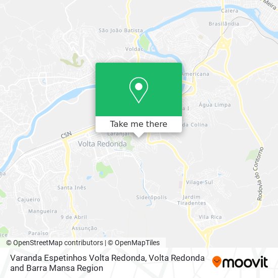 Varanda Espetinhos Volta Redonda map