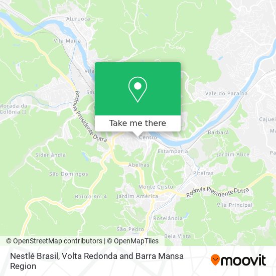Nestlé Brasil map
