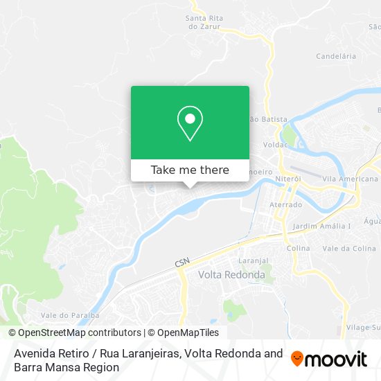 Avenida Retiro / Rua Laranjeiras map