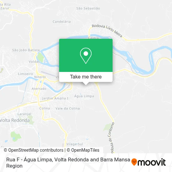 Rua F - Água Limpa map