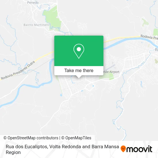 Rua dos Eucaliptos map