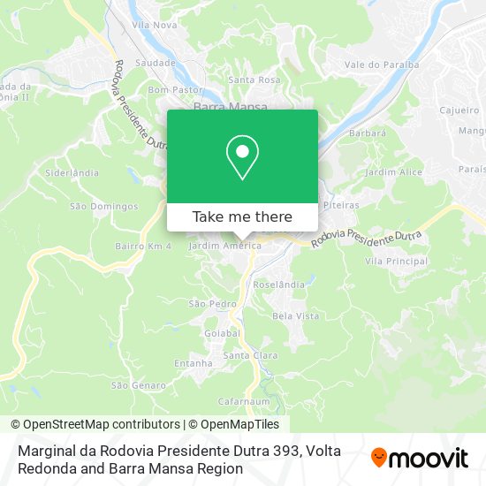 Marginal da Rodovia Presidente Dutra 393 map