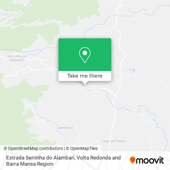 Estrada Serrinha do Alambari map