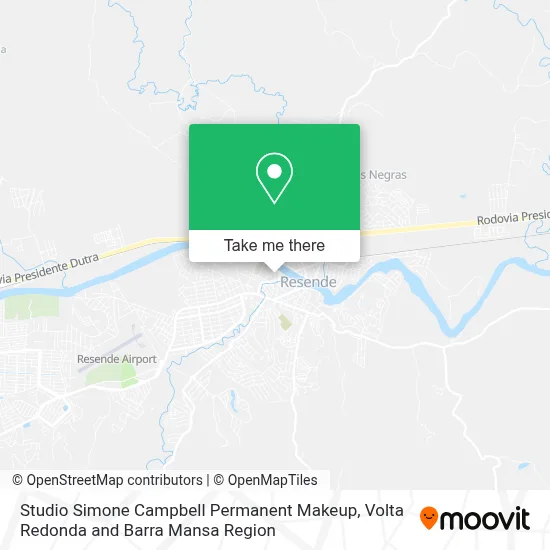 Studio Simone Campbell Permanent Makeup map
