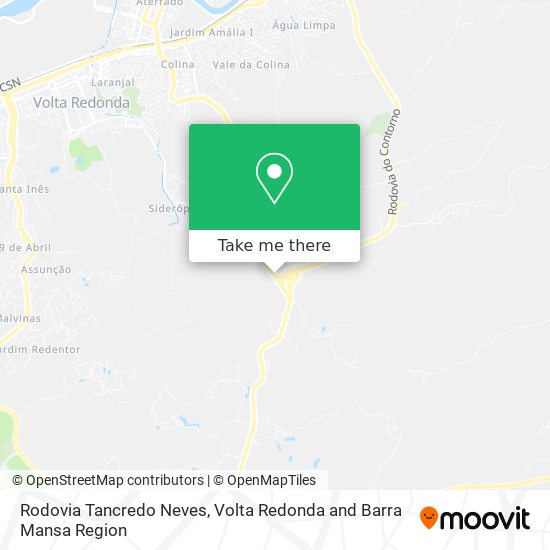 Rodovia Tancredo Neves map