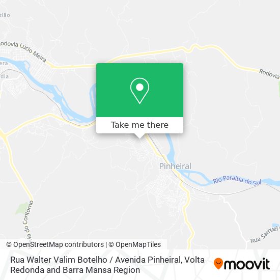 Rua Walter Valim Botelho / Avenida Pinheiral map