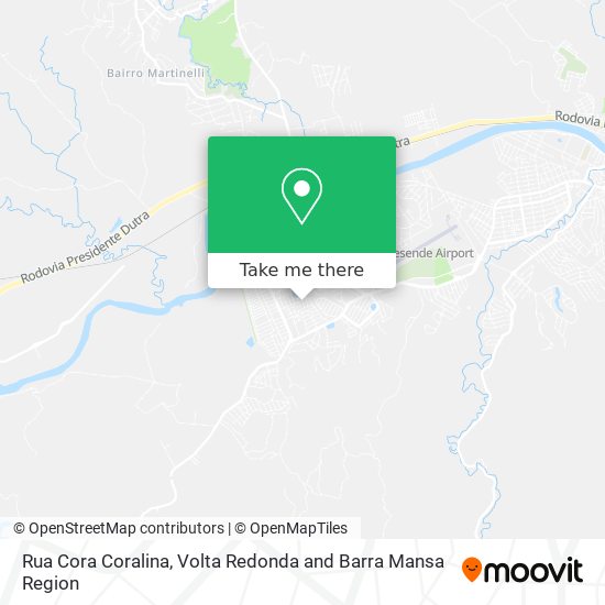 Mapa Rua Cora Coralina