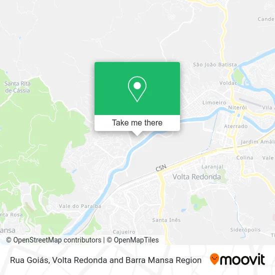 Rua Goiás map