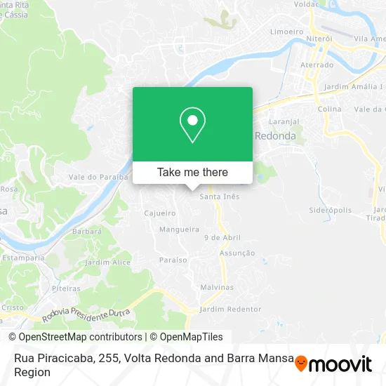Rua Piracicaba, 255 map