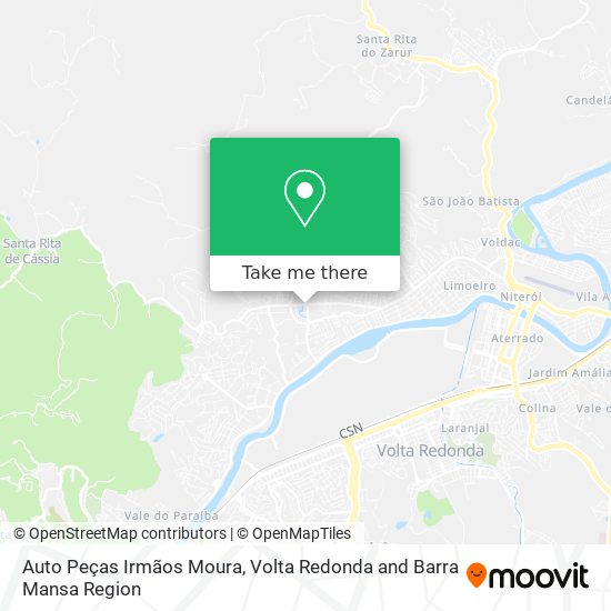 Auto Peças Irmãos Moura map