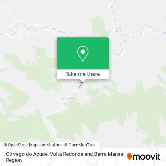 Córrego do Açude map