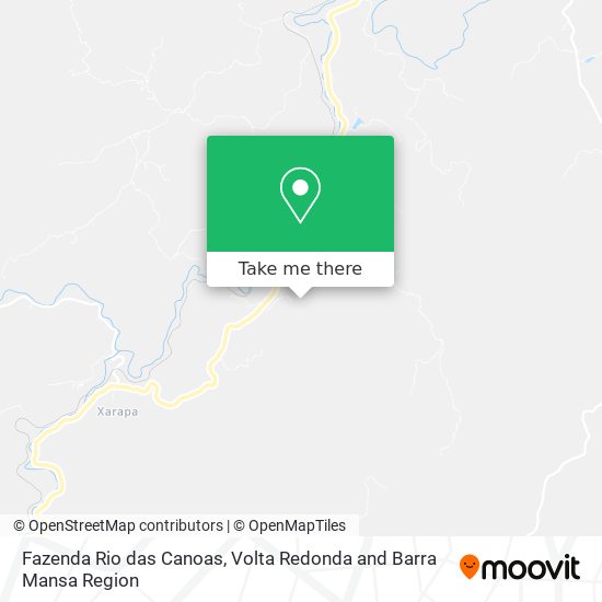 Fazenda Rio das Canoas map