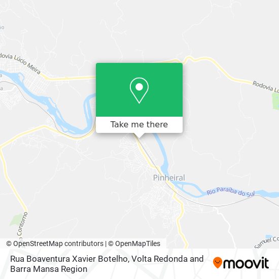 Rua Boaventura Xavier Botelho map