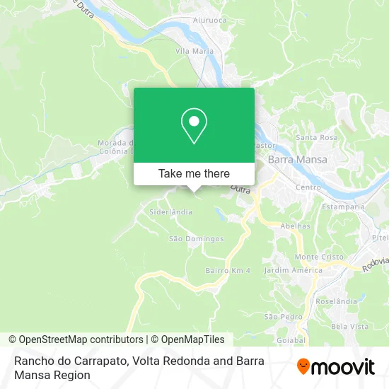 Rancho do Carrapato map