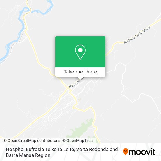 Hospital Eufrasia Teixeira Leite map