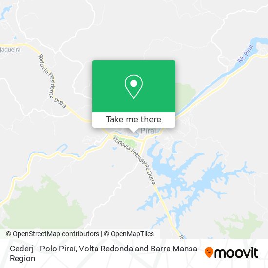 Cederj - Polo Piraí map