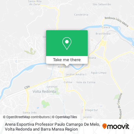 Arena Esportiva Professor Paulo Camargo De Melo map