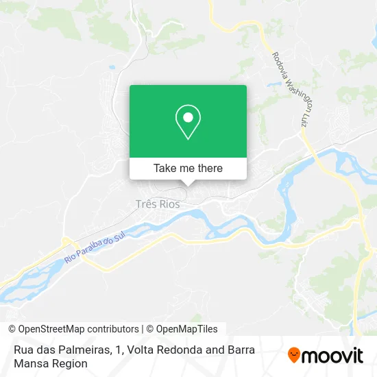 Rua das Palmeiras, 1 map