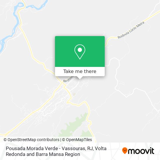 Pousada Morada Verde - Vassouras, RJ map