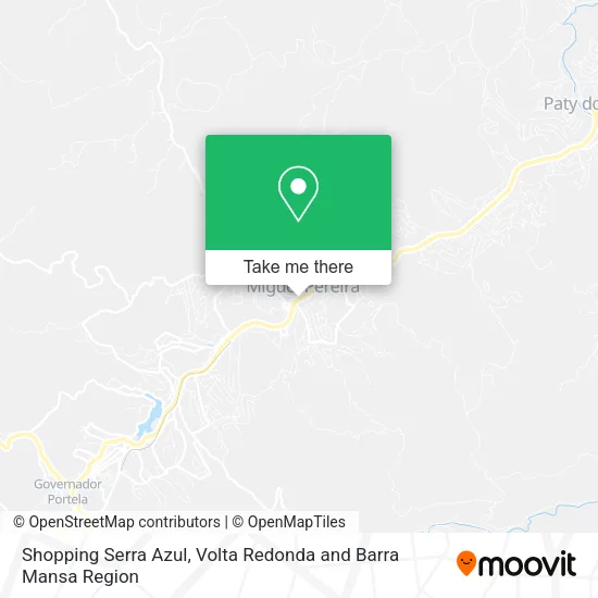 Shopping Serra Azul map