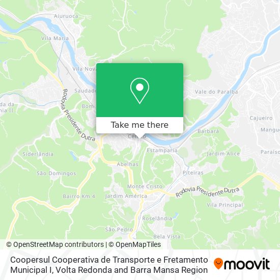 Coopersul Cooperativa de Transporte e Fretamento Municipal I map