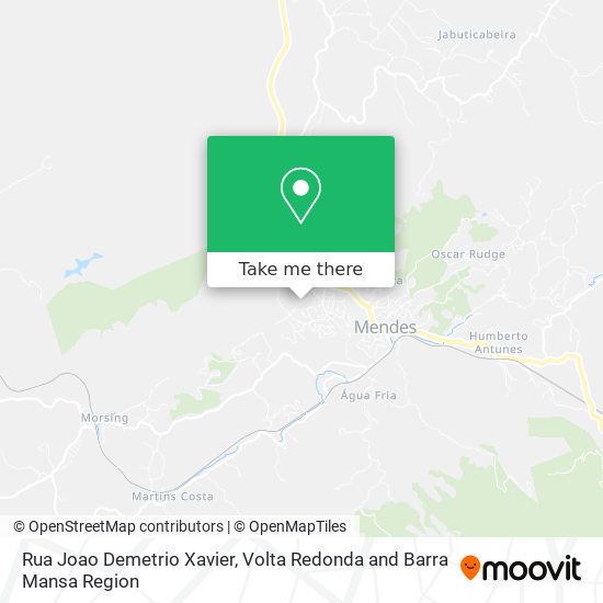 Rua Joao Demetrio Xavier map
