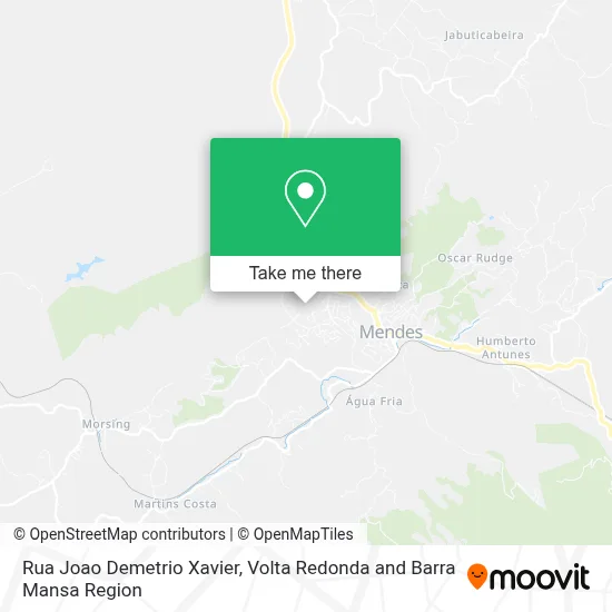 Rua Joao Demetrio Xavier map