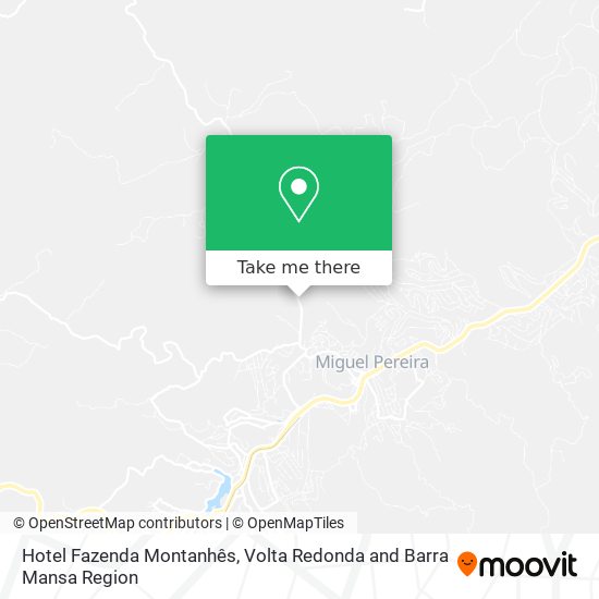 Hotel Fazenda Montanhês map