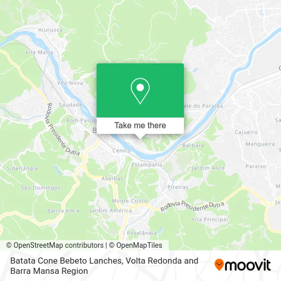 Batata Cone Bebeto Lanches map