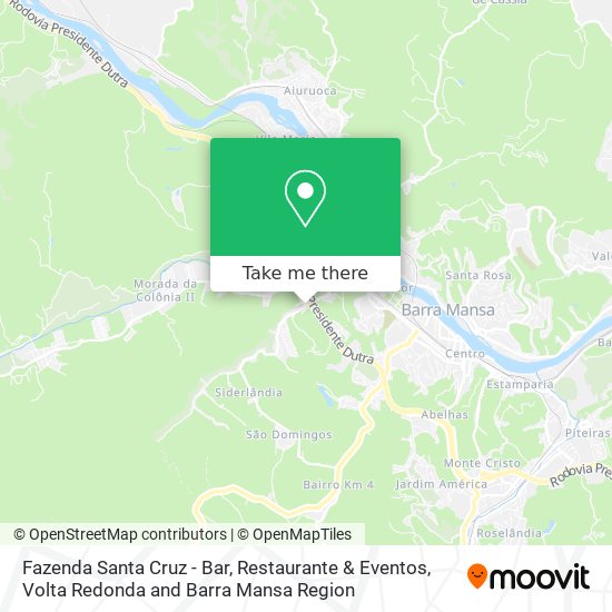 Fazenda Santa Cruz - Bar, Restaurante & Eventos map
