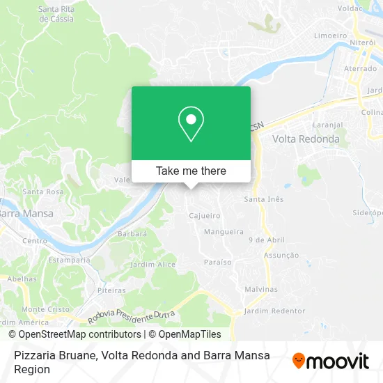 Pizzaria Bruane map