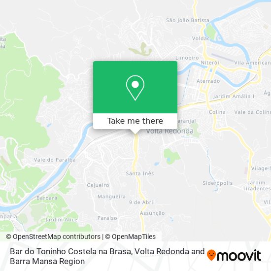 Mapa Bar do Toninho Costela na Brasa