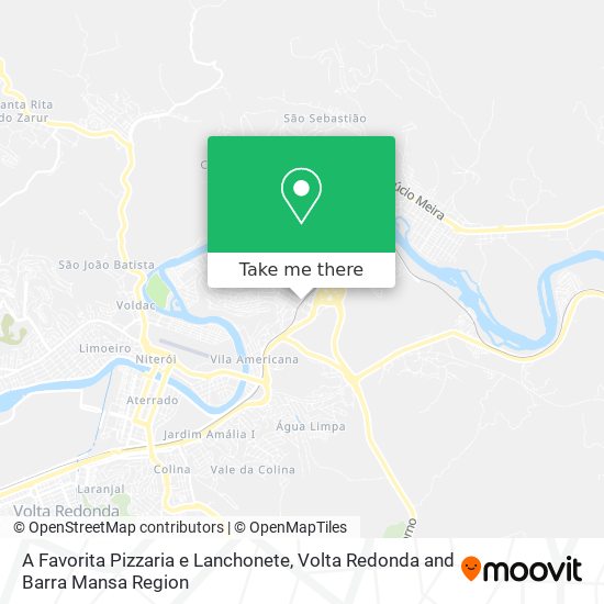 A Favorita Pizzaria e Lanchonete map