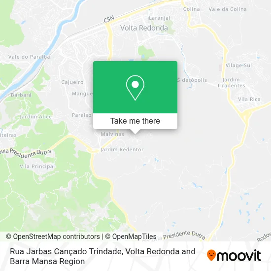 Rua Jarbas Cançado Trindade map