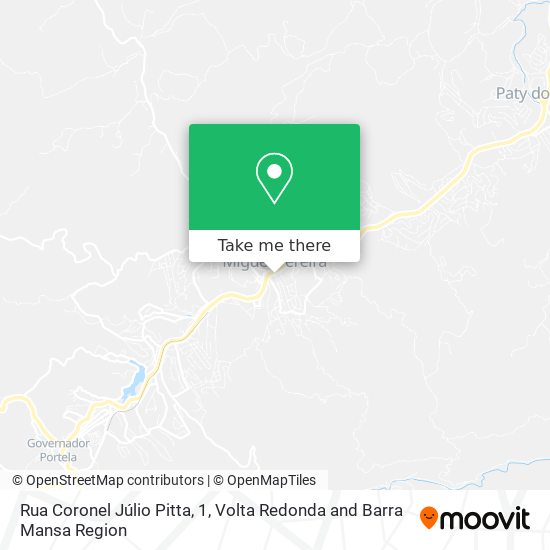 Rua Coronel Júlio Pitta, 1 map