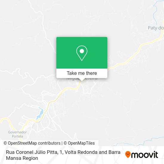 Rua Coronel Júlio Pitta, 1 map