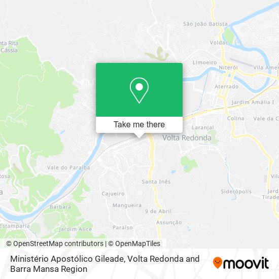 Mapa Ministério Apostólico Gileade